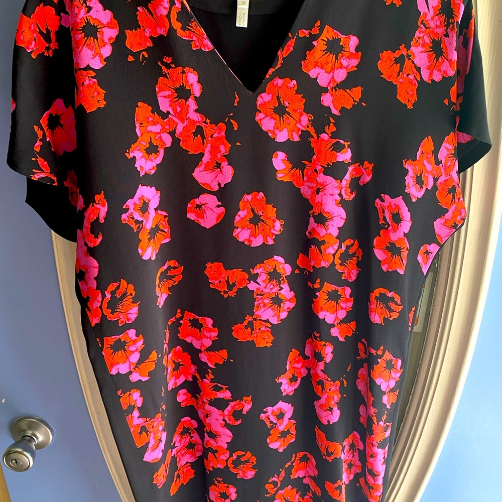 Fuschia Floral Escada Sport Shift Dress